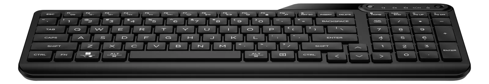 HP 460 - Tastatur - Multi-Device, schnelle Kopplung, kompakt mit Ziffernblock, 2-Zonen-Layout - TL: Nordisch, QWERTY, Ansicht 2