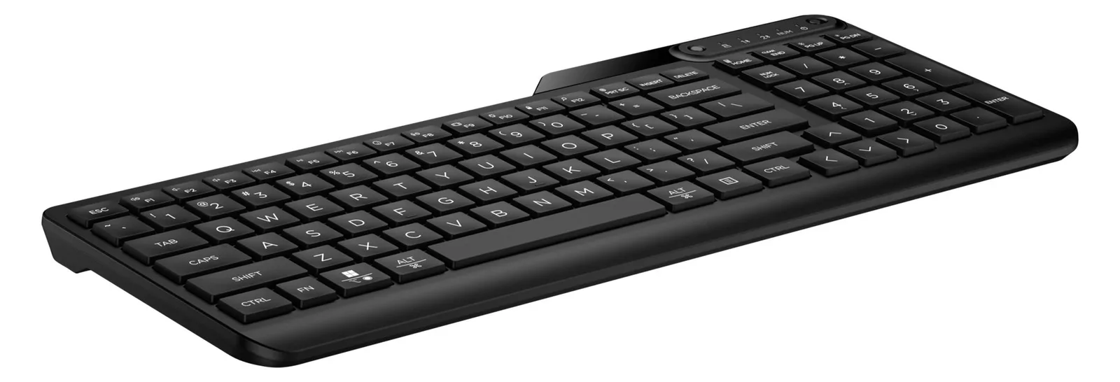 HP 475 - Tastatur - Dual-Mode, Multi-Device, kompakt, 2-Zonen-Layout, 12 programmierbare Tasten - TL: Deutsch, QWERTZ, Ansicht 4