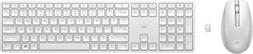 HP 650 Wireless-Tastatur und -Maus - Volle Größe (100%) - Kabellos - RF Wireless - Membran Key Switch - Weiß von LumaTech