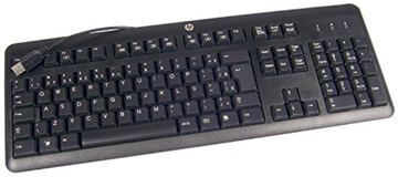 HP 672647-043 - Volle Größe (100%) - Kabelgebunden - USB - Membran Key Switch - Schwarz - TL: Deutsch, QWERTZ von LumaTech