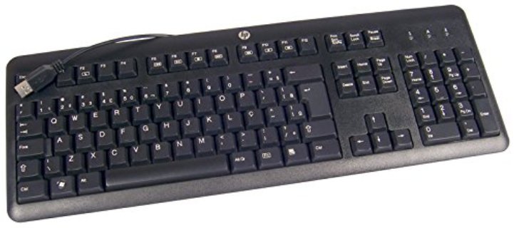 HP 672647-043 - Volle Größe (100%) - Kabelgebunden - USB - Membran Key Switch - Schwarz - TL: Deutsch, QWERTZ