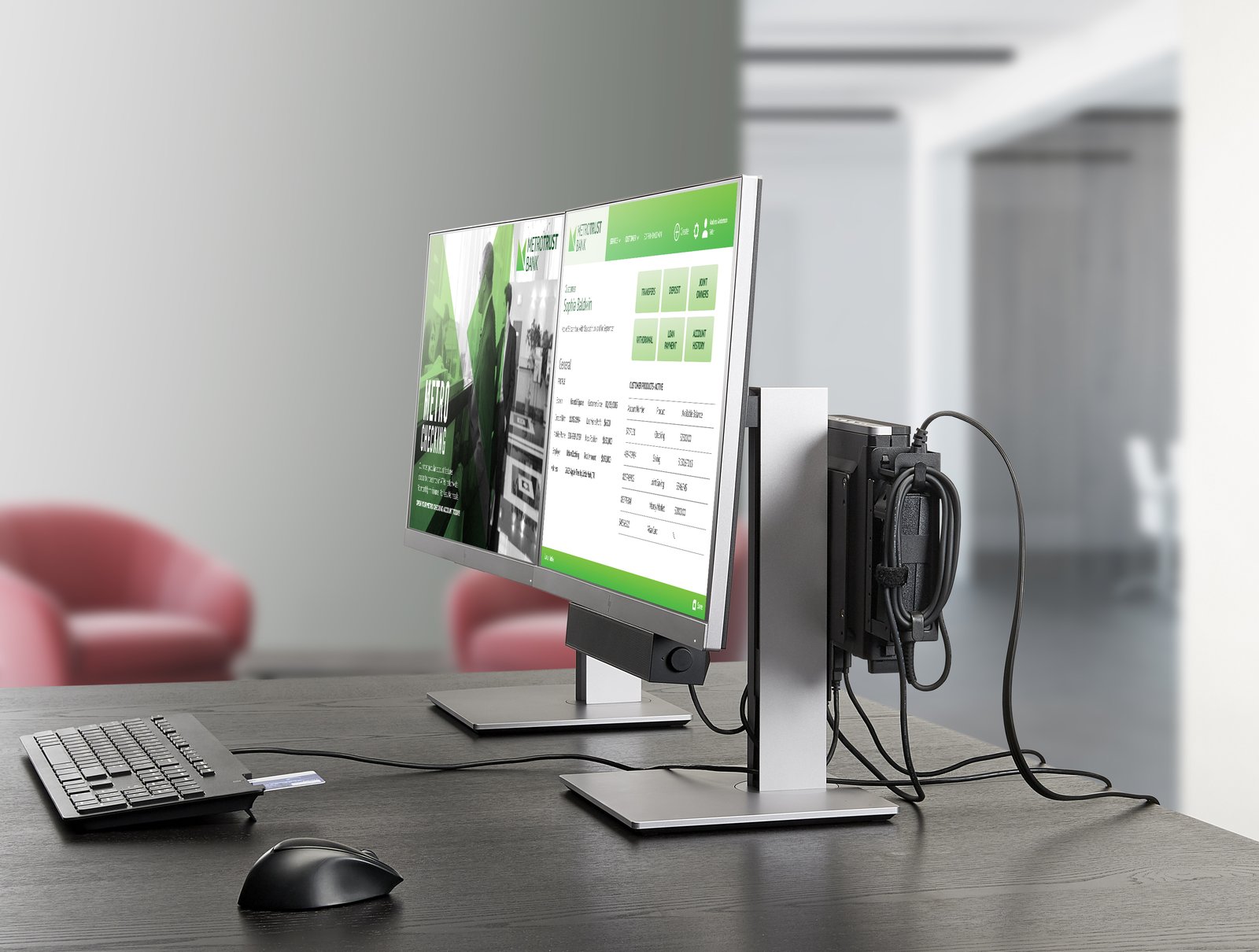 HP Business Slim - Tastatur - USB - Schwarz - TL: Belgisch, AZERTY