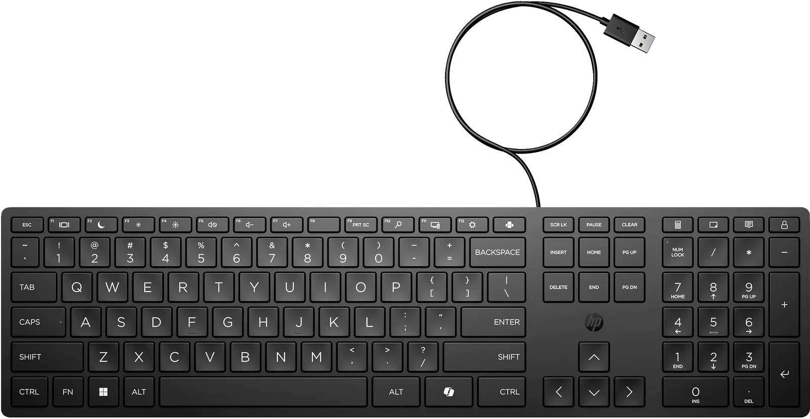 HP Desktop 320K - Tastatur - USB - TL: EU, QWERTY - Membran, Ansicht 2
