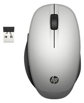 HP Dual Mode - Maus - optisch - kabellos - Bluetooth, 2.4 GHz - kabelloser Empfänger (USB) von LumaTech