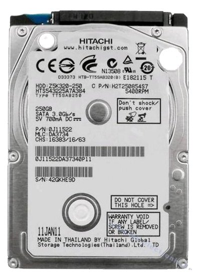 HP HGST Travelstar Z5K320 HTS543232A7A384 - Festplatte - 320 GB - intern - 2.5 (6.4 cm)