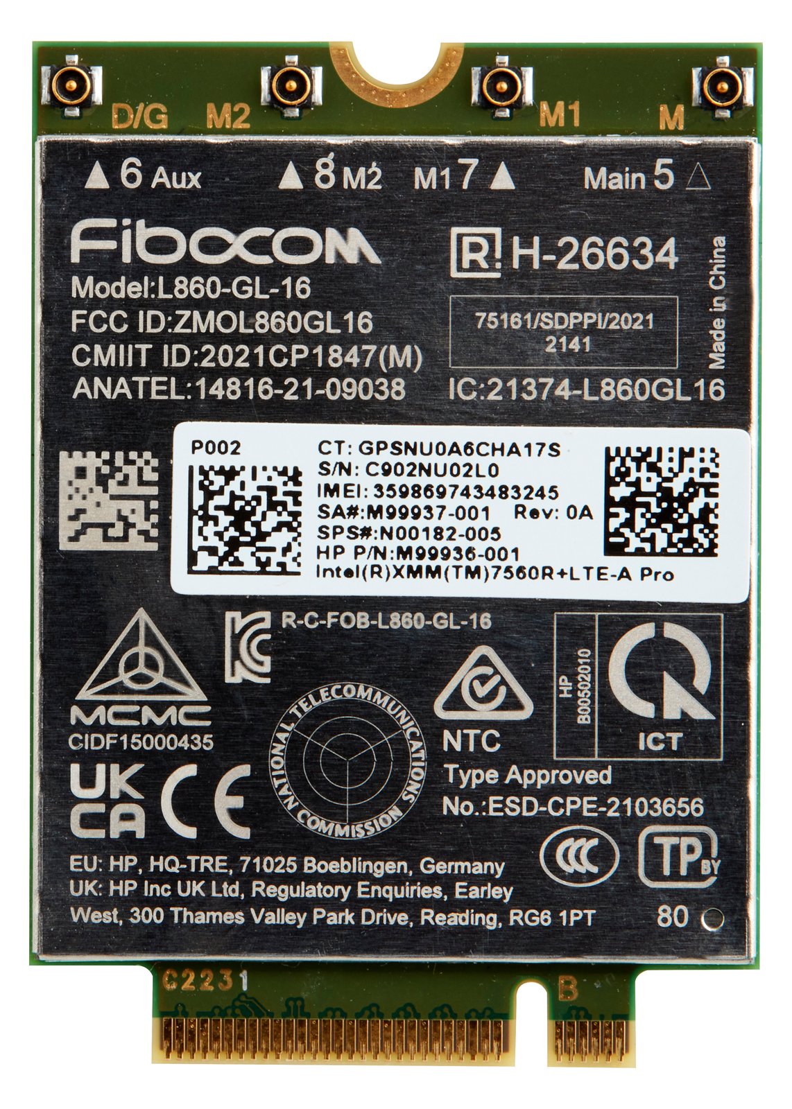 HP Intel XMM 7560 R+ - Drahtloses Mobilfunkmodem