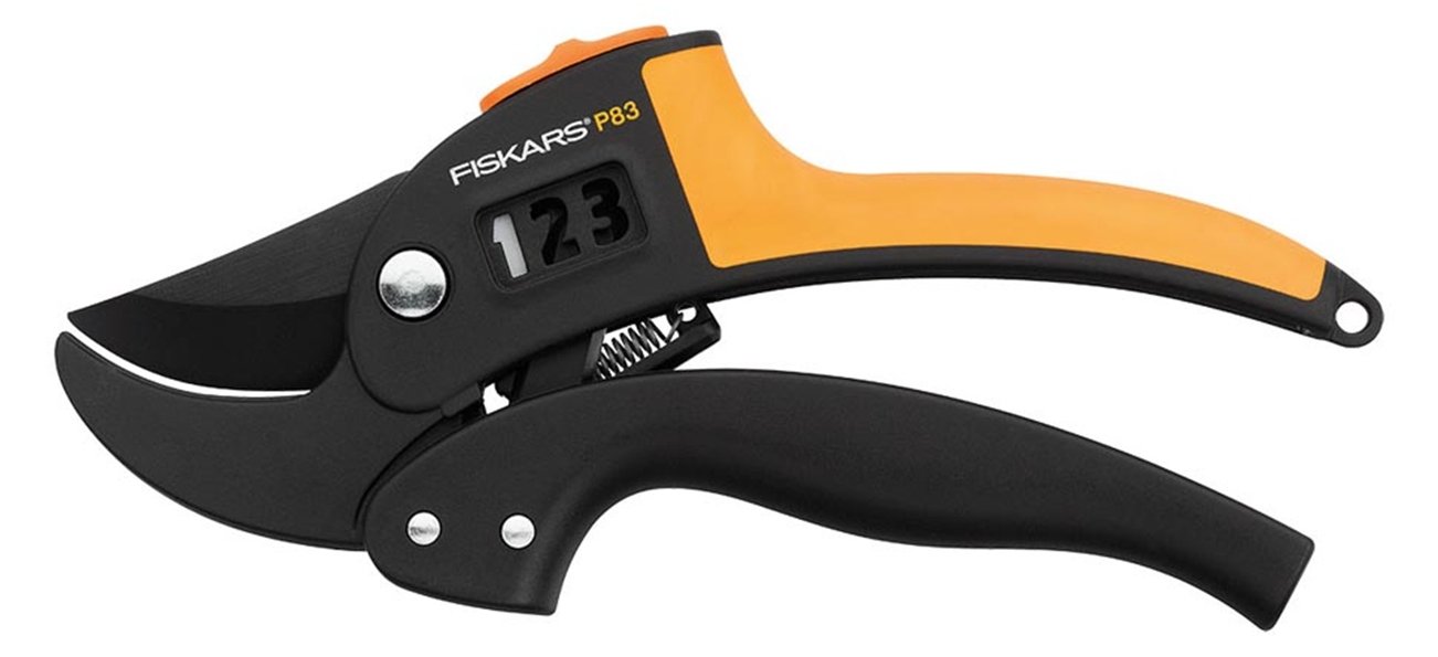 Fiskars PowerStep P83 - Gartenschere - FiberComp (glasfaserverstärktes Polyamid)