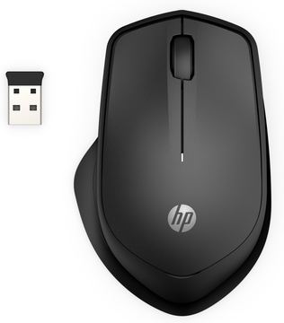 HP Silent 280M - Maus - kabellos - kabelloser Empfänger (USB) von LumaTech