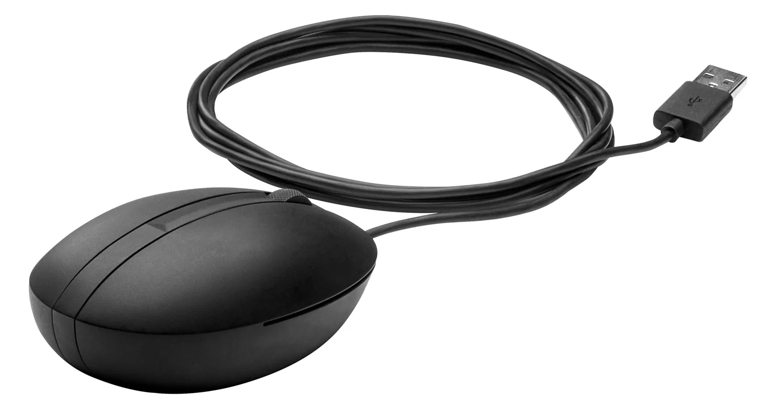 HP Wired Desktop 320M Mouse - Beidhändig - Optisch - USB Typ-A - Schwarz, Ansicht 4