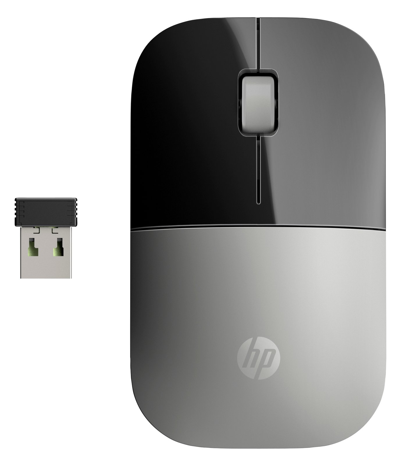 HP Z3700 - Maus - Blaue LED - kabellos - 2.4 GHz - kabelloser Empfänger (USB)