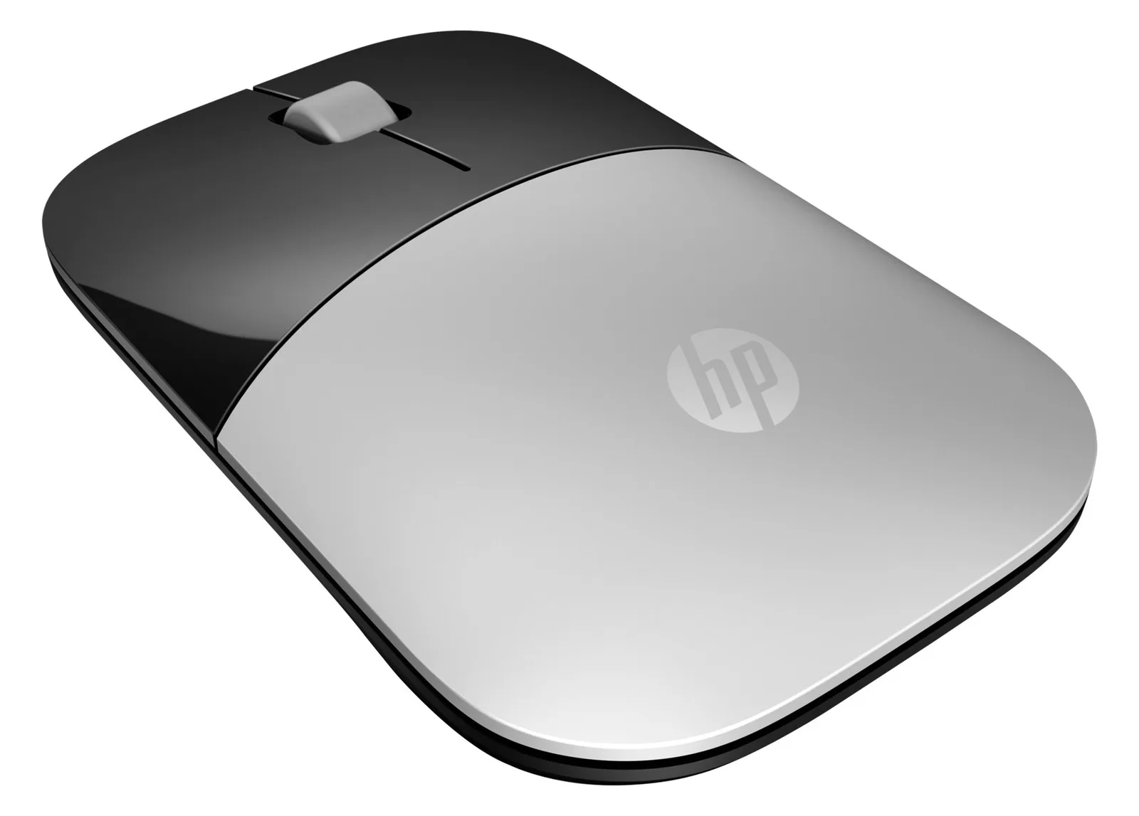 HP Z3700 - Maus - Blaue LED - kabellos - 2.4 GHz - kabelloser Empfänger (USB) - Silber, Ansicht 3