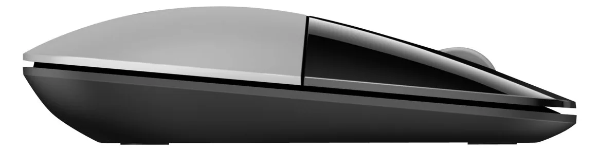 HP Z3700 - Maus - Blaue LED - kabellos - 2.4 GHz - kabelloser Empfänger (USB) - Silber, Ansicht 5