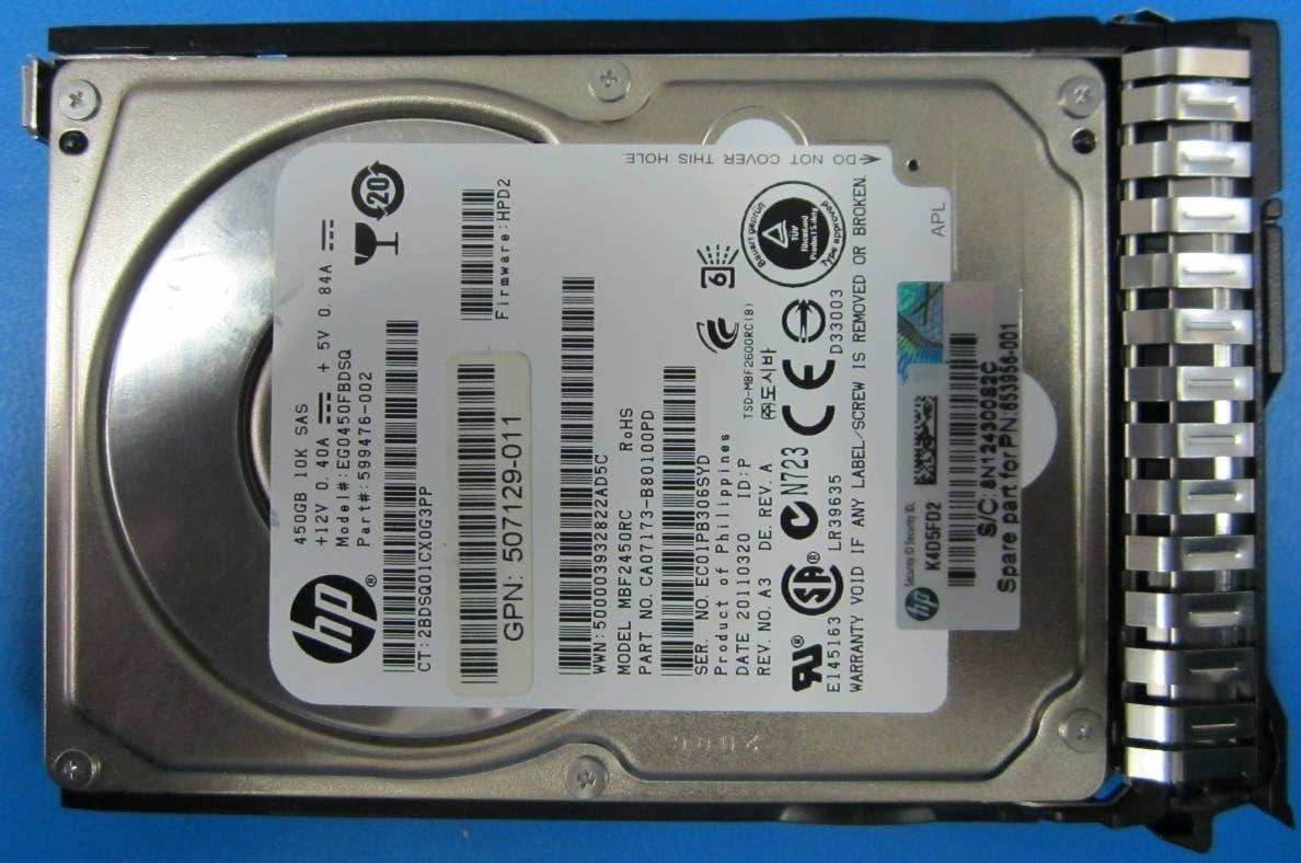 HPE Dual Port Enterprise - Festplatte - 450 GB - 2.5 SFF (6.4 cm SFF)