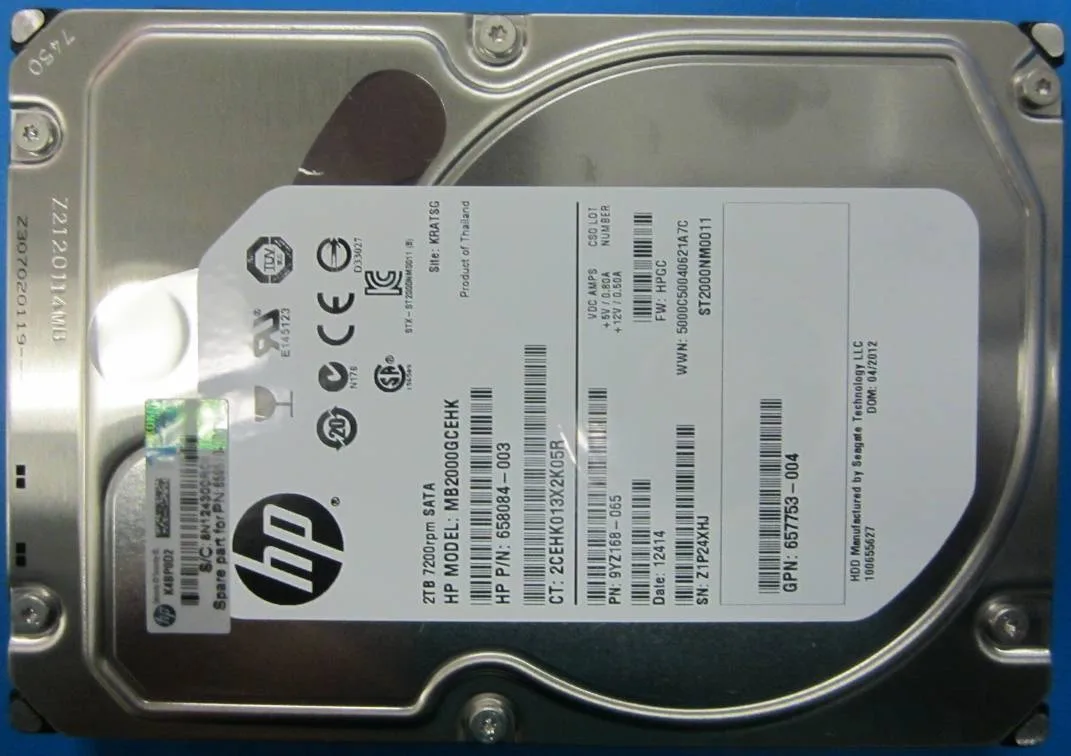 HPE Midline - Festplatte - 2 TB - intern - 3.5 LFF (8.9 cm LFF), Ansicht 2