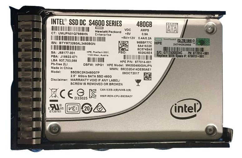 HPE Mixed Use - SSD - 480 GB - intern - 2.5 SFF (6.4 cm SFF)