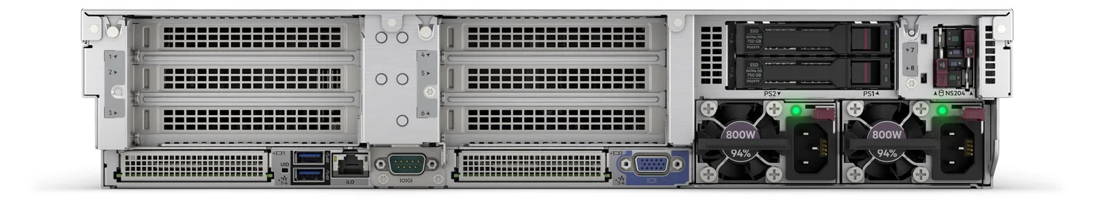 HPE ProLiant DL380 Gen11 - Server - Rack-Montage - 2U - zweiweg - 1 x Xeon Silver 4509Y / 2.6 GHz - RAM 64 GB - SATA/SAS, Ansicht 2