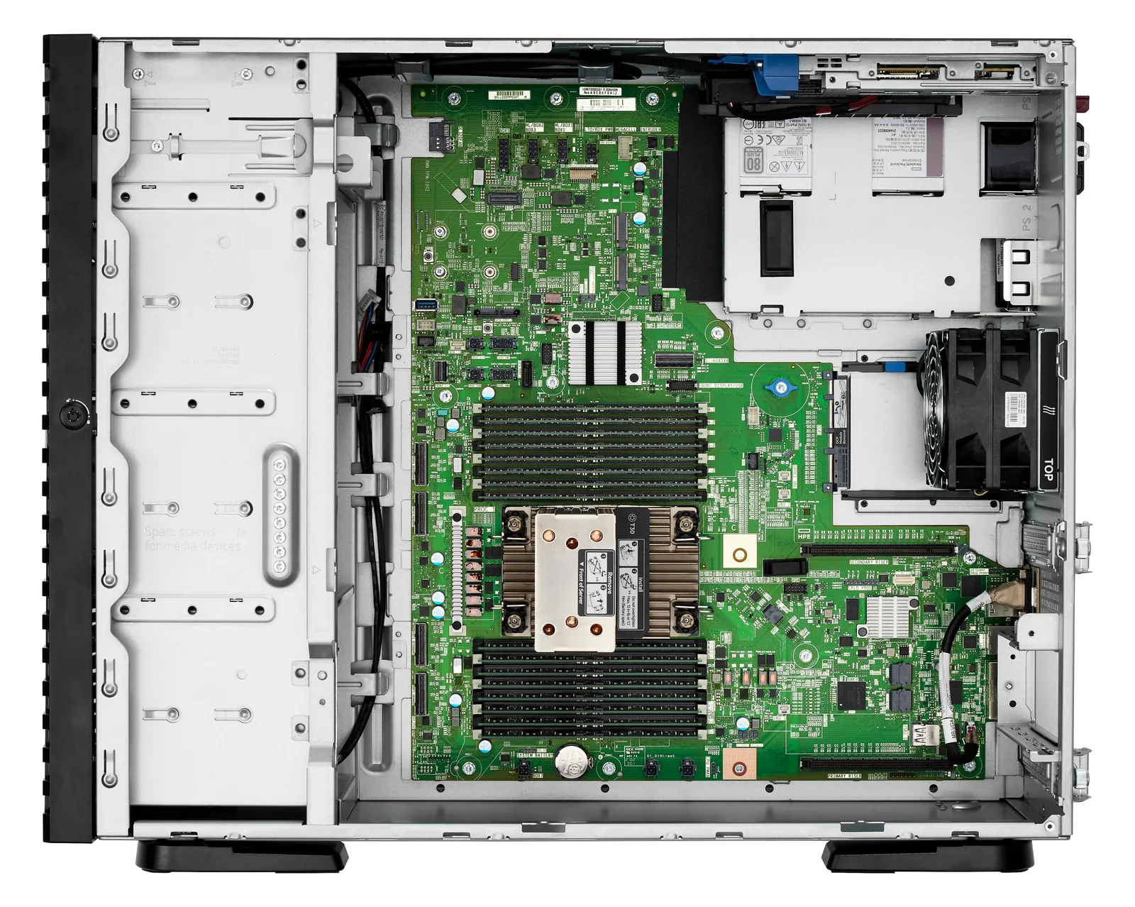 HPE ProLiant ML110 Gen11 - Server - Tower - 4.5U - 1-Weg - 1 x Xeon Silver 4510 / 2.4 GHz - RAM 32 GB - Hot-Swap (3.5), Ansicht 4