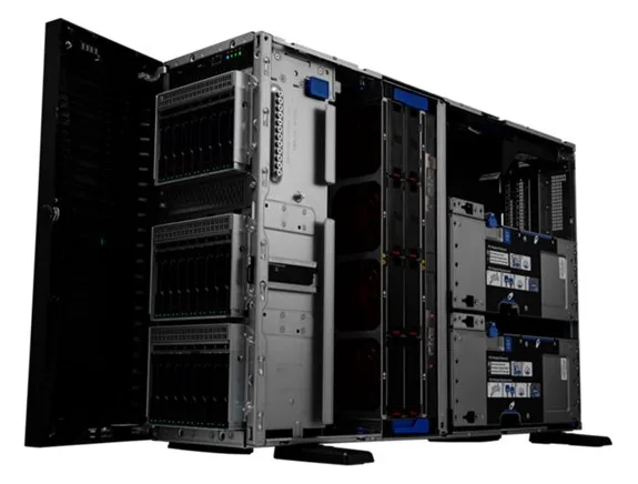 HPE ProLiant ML350 Gen11 - Server - Tower - 4U - zweiweg - 1 x Xeon Silver 4510 / 2.4 GHz - RAM 64 GB - SATA/SAS/NVMe - 1,92 TB, Ansicht 2