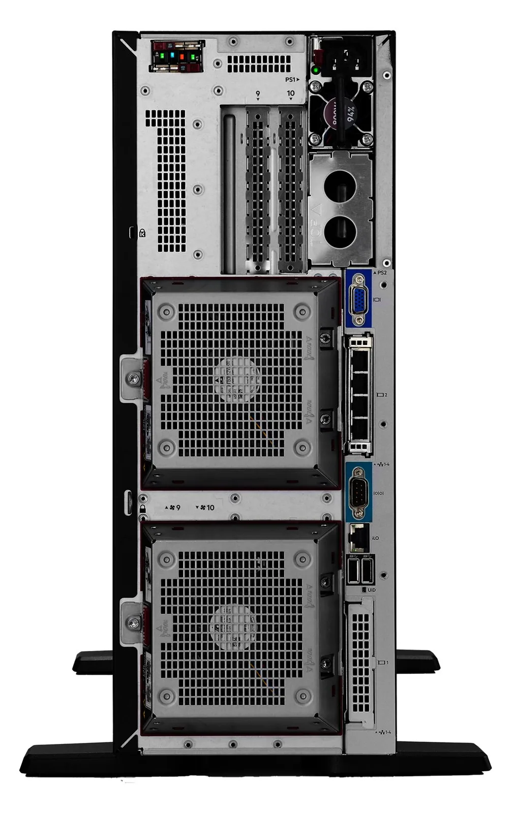 HPE ProLiant ML350 Gen11 - Server - Tower - 4U - zweiweg - 1 x Xeon Silver 4510 / 2.4 GHz - RAM 64 GB - SATA/SAS/NVMe - 1,92 TB, Ansicht 4
