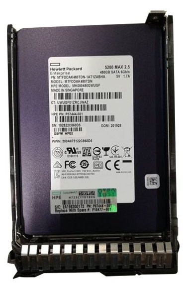 HPE SSD - Mixed Use - 480 GB - Hot-Swap - 2.5 SFF (6.4 cm SFF)