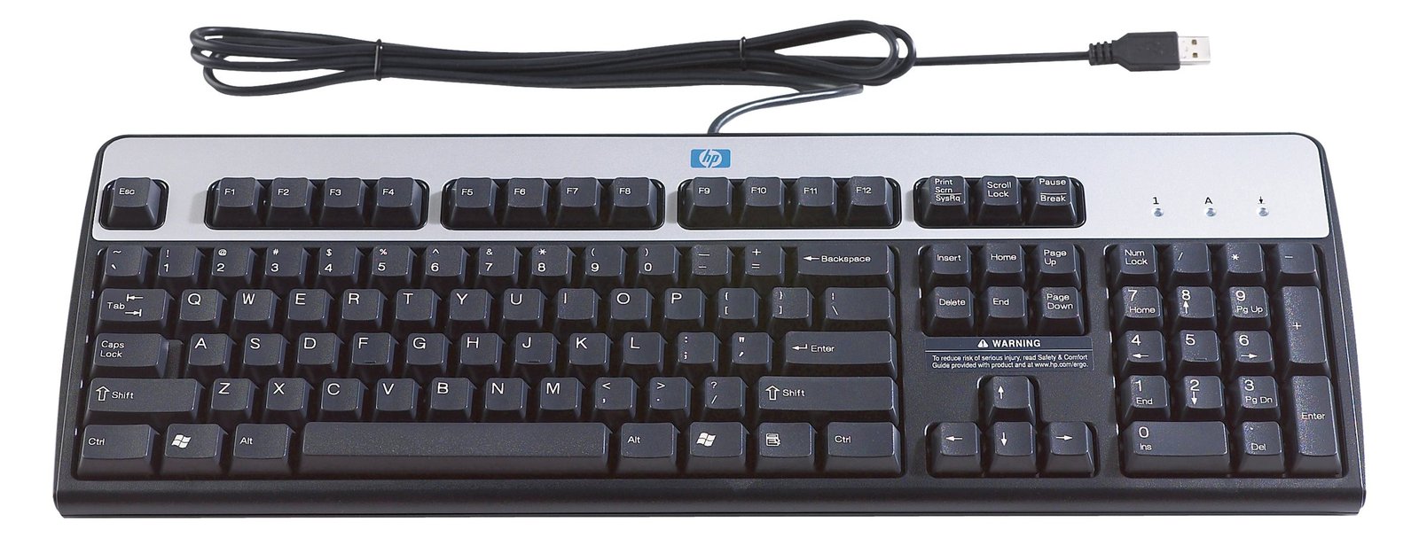 HPE Standard - Tastatur - USB - Silber - TL: Spanisch, QWERTY