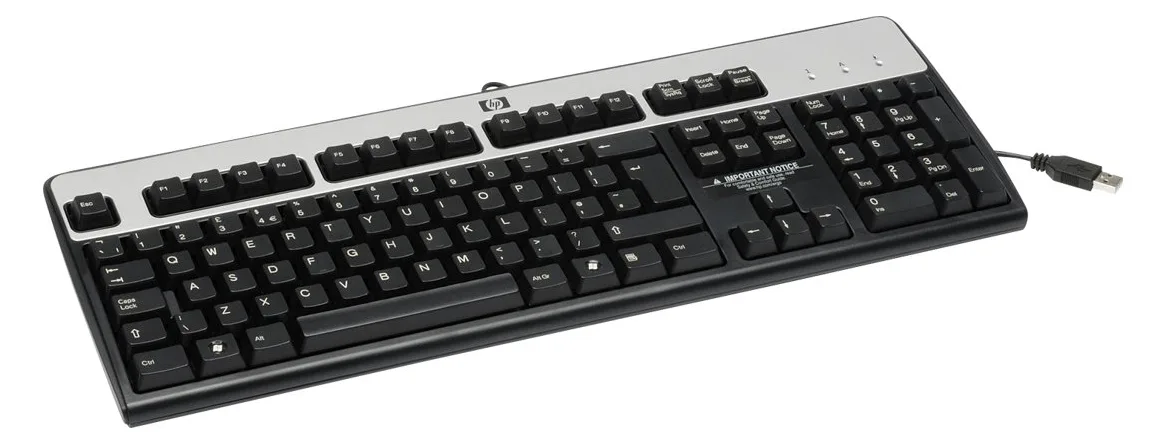 HPE Standard - Tastatur - USB - Silber - TL: Spanisch, QWERTY, Ansicht 2