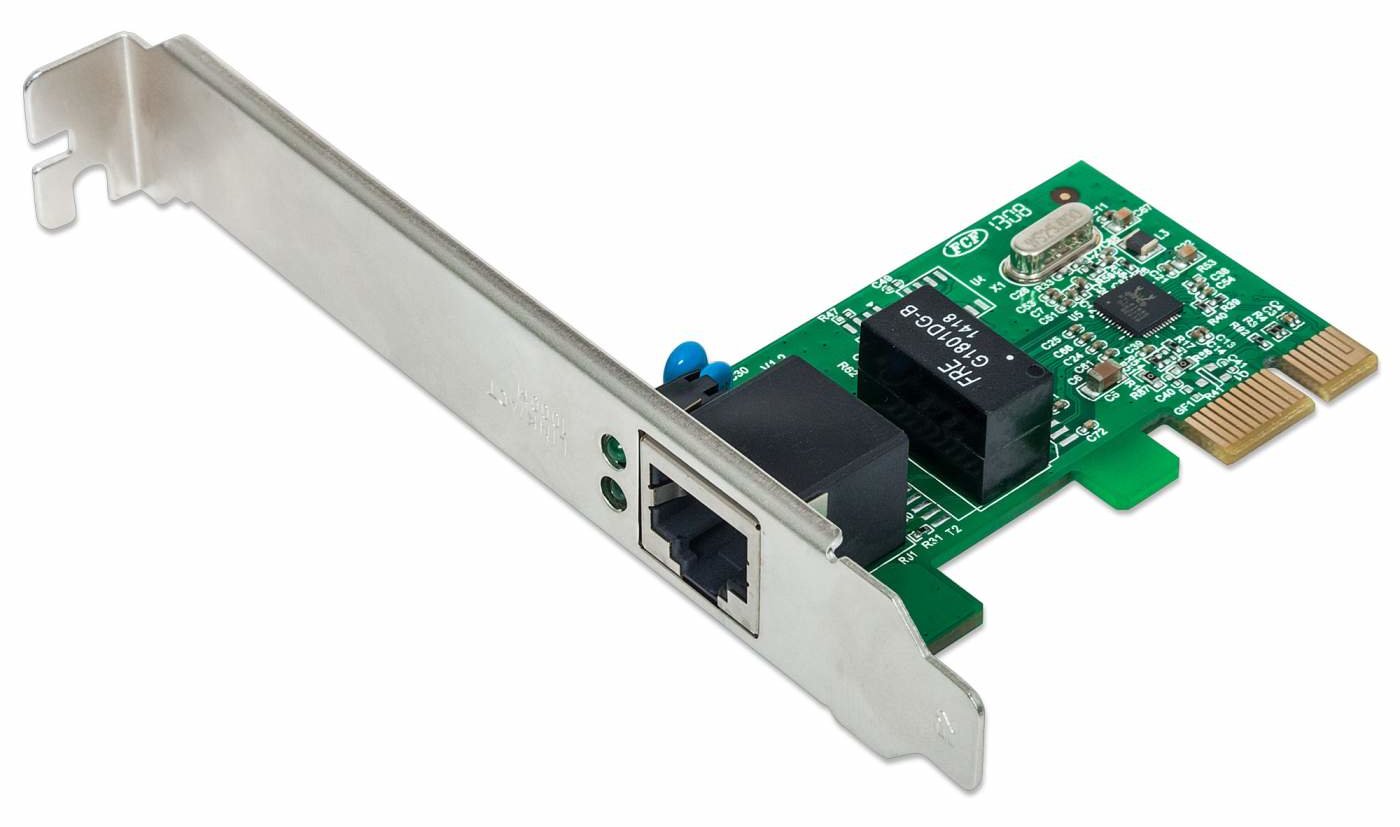 IC Intracom Intellinet Gigabit PCI Express Network Card, 10/100/1000 Mbps PCI Express RJ45 Ethernet Card von LumaTech