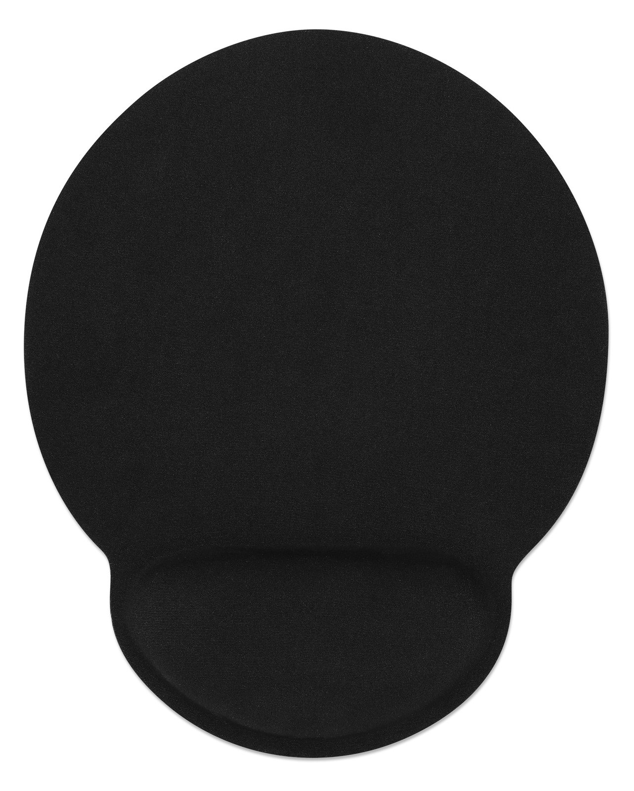 IC Intracom Manhattan Wrist Gel Support Pad and Mouse Mat, Black, non slip base, Lifetime Warranty