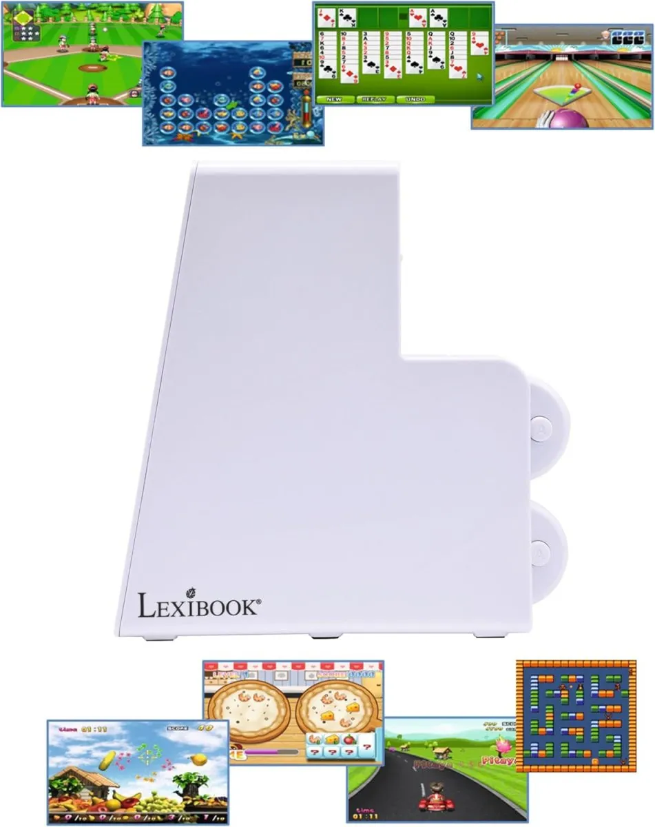 Lexibook, TV-Spielkonsole mit 2 drahtlosen Controllern, 250 Spiele, 32-Bit-Grafik, TV-Anschluss, JG7440 — Bild 3