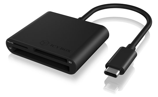 ICY BOX IB-CR301-C3 - Kartenleser (SD, CF, SDHC, microSDHC, SDXC, microSDXC, SDXC UHS-I, microSDXC UHS-I)