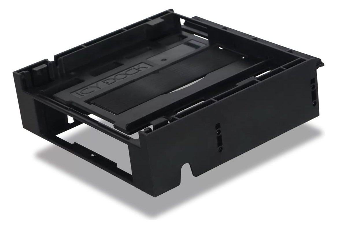 Icy Dock FLEX-FIT Duo MB343SPO - Laufwerksschachtadapter - 5.25 to 1 x 3.5 and 1 x 5.25 Slim Line