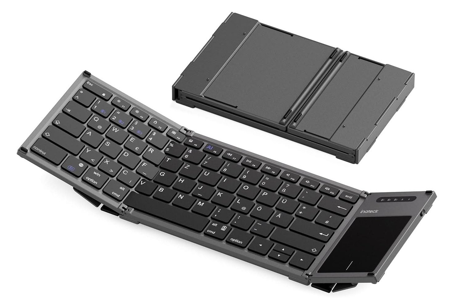 Inateck Keyboard 06101 steel gray[KB06101_steel gray] - Tastatur - TL: Deutsch, QWERTZ
