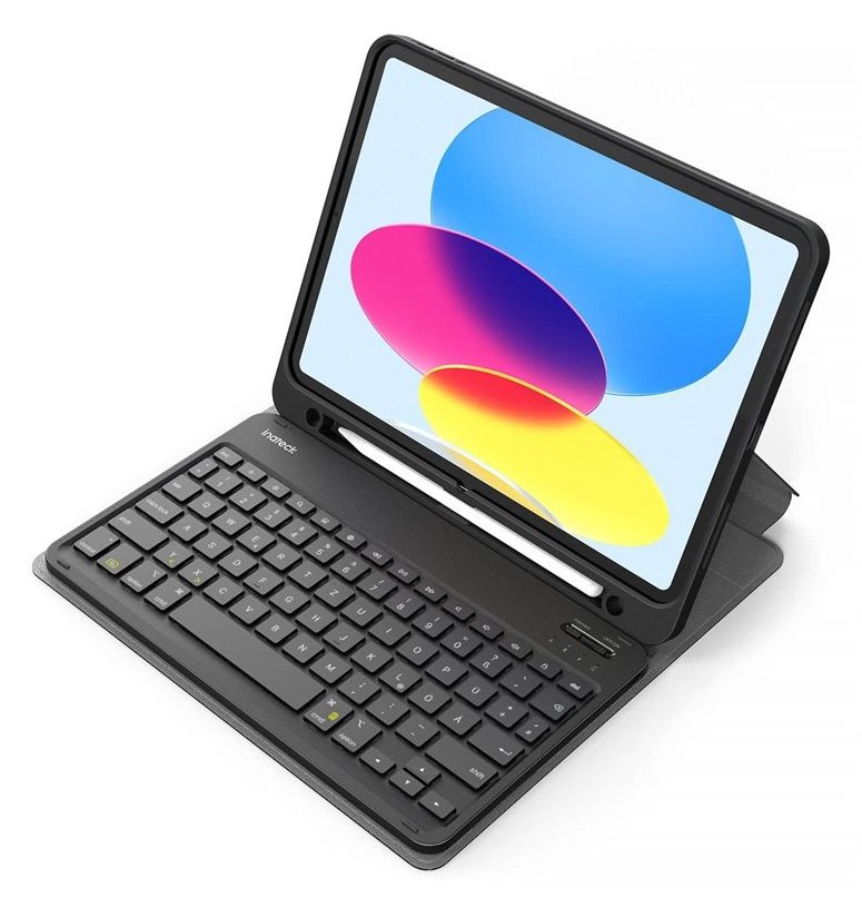 Inateck Keyboard iPad 11 black 10th Gen. Compatible - Tastatur - TL: Deutsch, QWERTZ