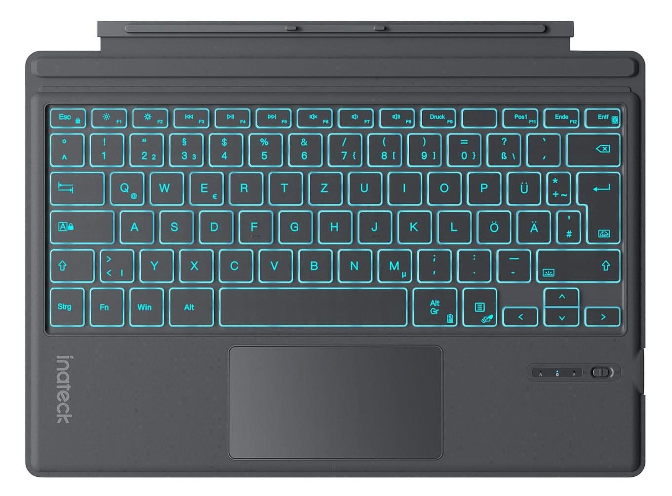 Inateck Keyboard Surface gray Sureface GO 1-4 Compatible - Tastatur - TL: Deutsch, QWERTZ