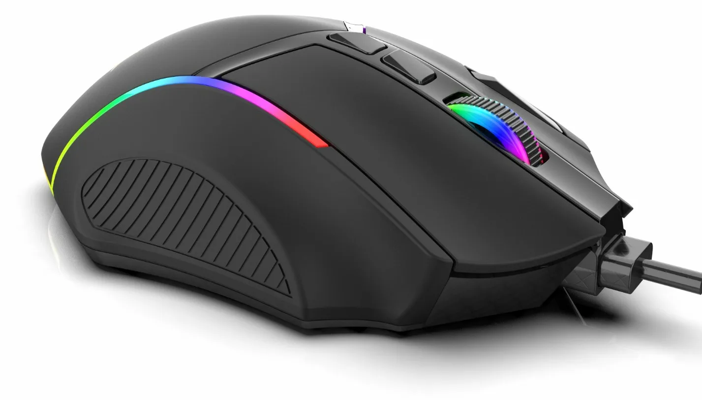 INCA Gaming Maus IMG-351 12800 DPI, RGB, USB - Maus - 12.800 dpi, Ansicht 3
