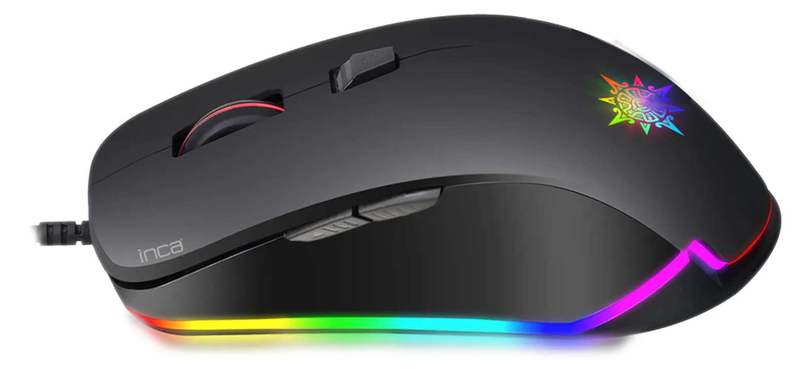 INCA IMG-327 - Beidhändig - Optisch - USB Typ-A - 4800 DPI - Schwarz, Ansicht 2