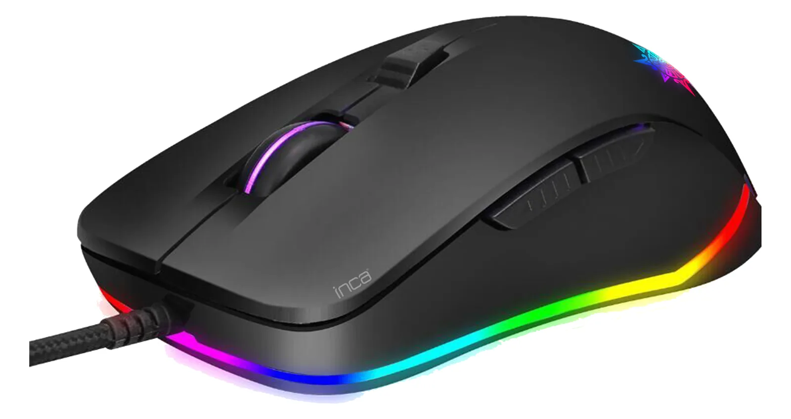 INCA IMG-327 - Beidhändig - Optisch - USB Typ-A - 4800 DPI - Schwarz, Ansicht 4