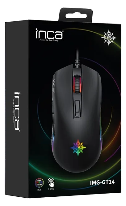 INCA IMG-GT14 - rechts - USB Typ-A - 3600 DPI - Schwarz, Ansicht 4