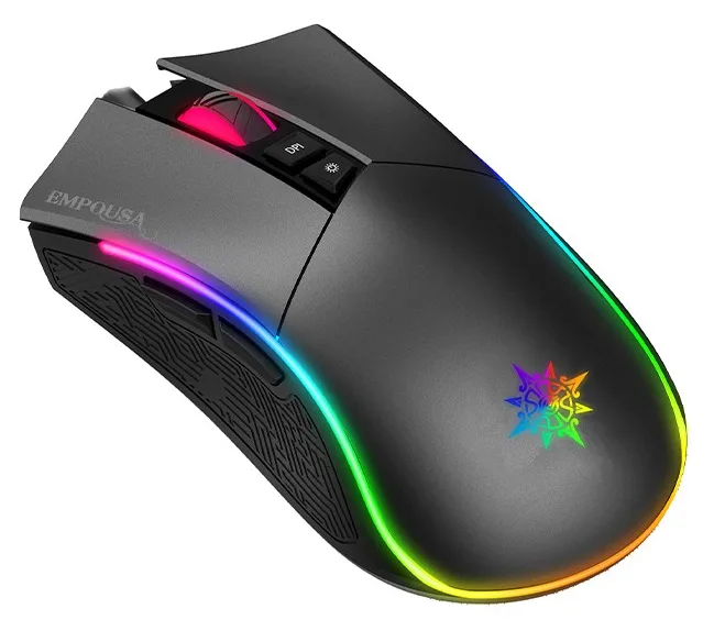 INCA IMG-GT19 - rechts - USB Typ-A - 4800 DPI - Schwarz - Grau, Ansicht 2