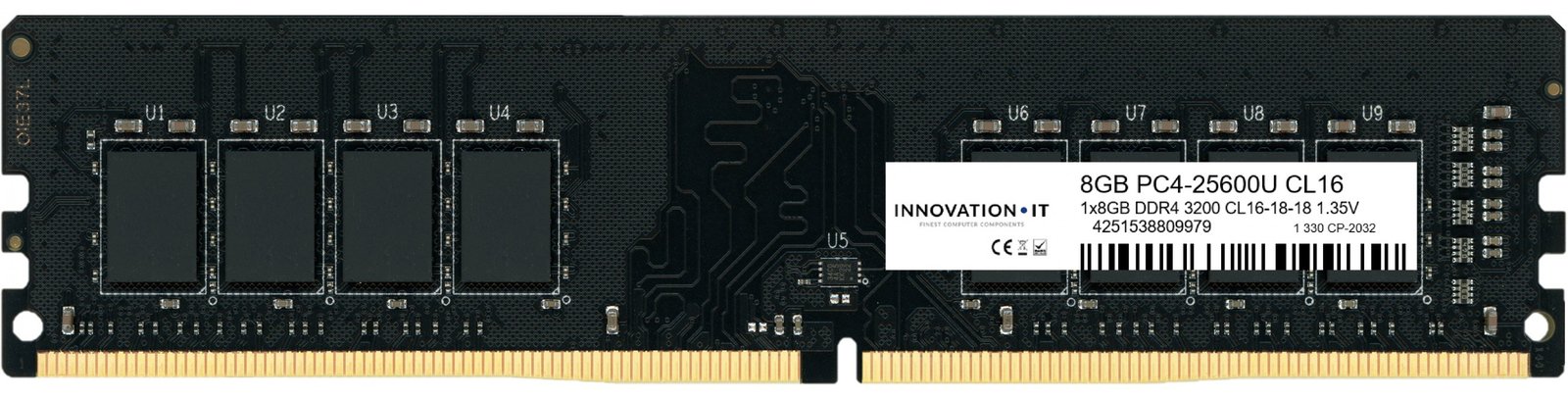 Innovation IT 3200 8GB CL16-18-18 1.35V LD 8-Chip Speichermodul 1 x 8 GB DDR4 MHz - 8 GB - DDR4 von LumaTech