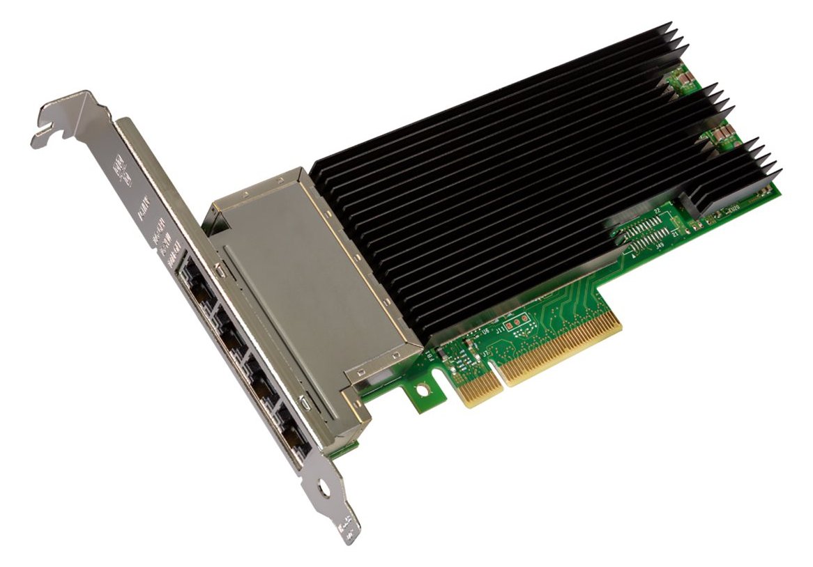 Intel Ethernet Converged Network Adapter X710-T4 - Netzwerkadapter - PCIe 3.0 x8 Low-Profile - 10Gb Ethernet x 4 von LumaTech