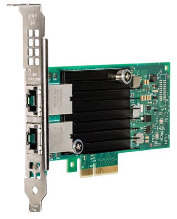Intel X550-T2 - Eingebaut - Verkabelt - PCI Express - Ethernet - 10000 Mbit/s - Grün - Silber von LumaTech