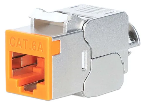 Intellinet Cat6a 10G STP Keystone-Modul orange, Ansicht 2