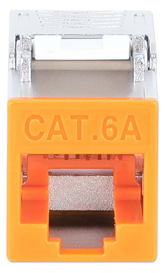 Intellinet Cat6a 10G STP Keystone-Modul orange, Ansicht 4
