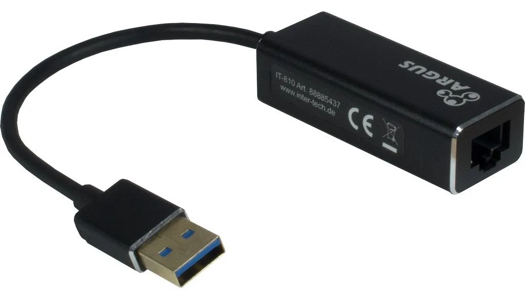 Inter-Tech Argus IT-810 - Netzwerkadapter - USB 3.0 - Gigabit Ethernet, Ansicht 2