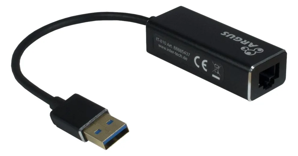 Inter-Tech Argus IT-810 - Netzwerkadapter - USB 3.0 - Gigabit Ethernet, Ansicht 3