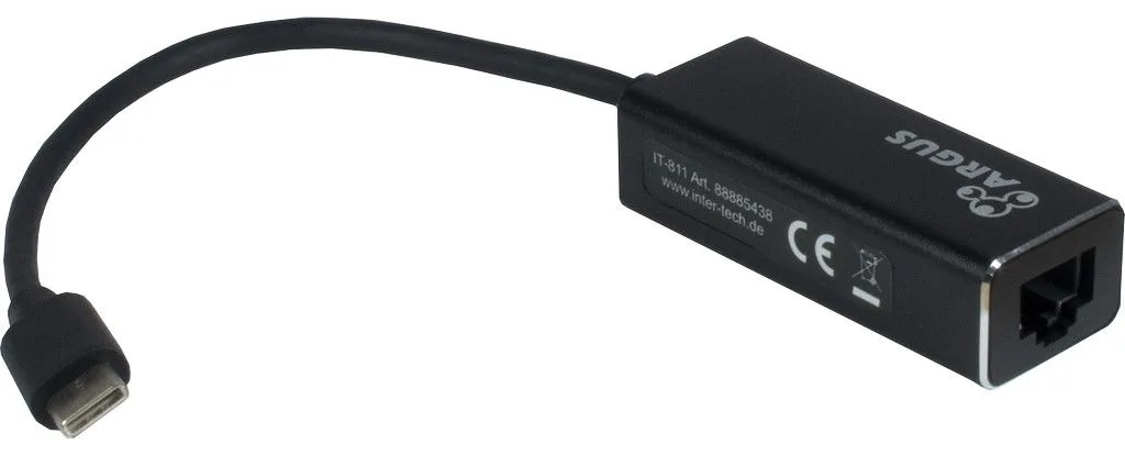 Inter-Tech Argus IT-811 - Netzwerkadapter - USB-C - Gigabit Ethernet, Ansicht 2