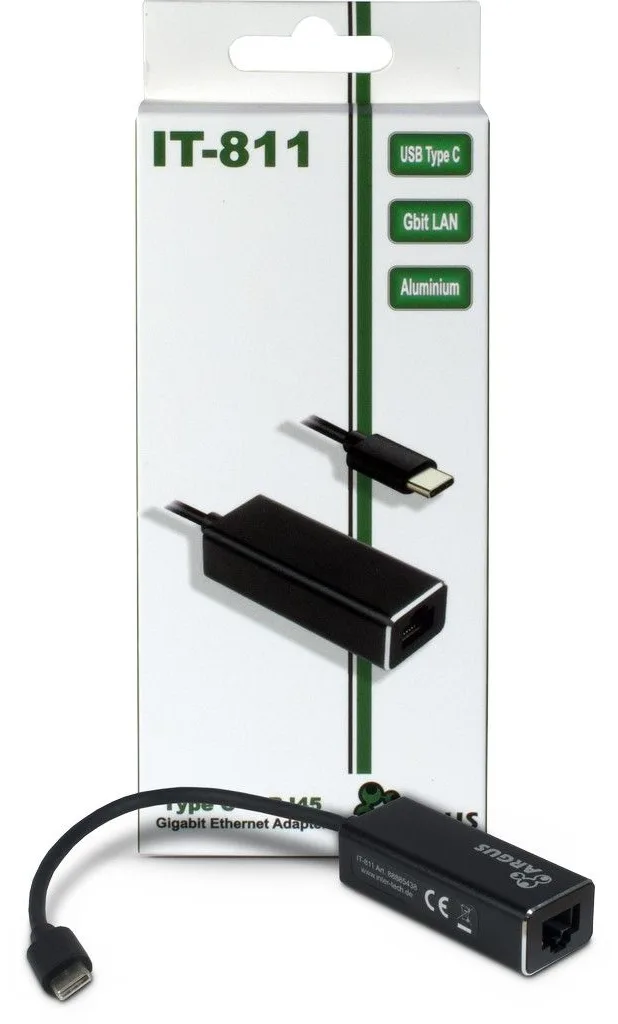 Inter-Tech Argus IT-811 - Netzwerkadapter - USB-C - Gigabit Ethernet, Ansicht 3