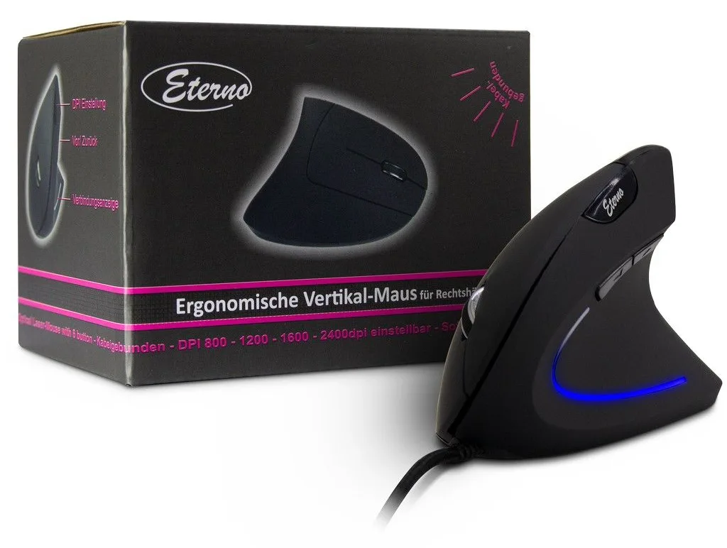 Inter-Tech Eterno KM-206WR - Vertikal - vertikale Maus, Ansicht 2