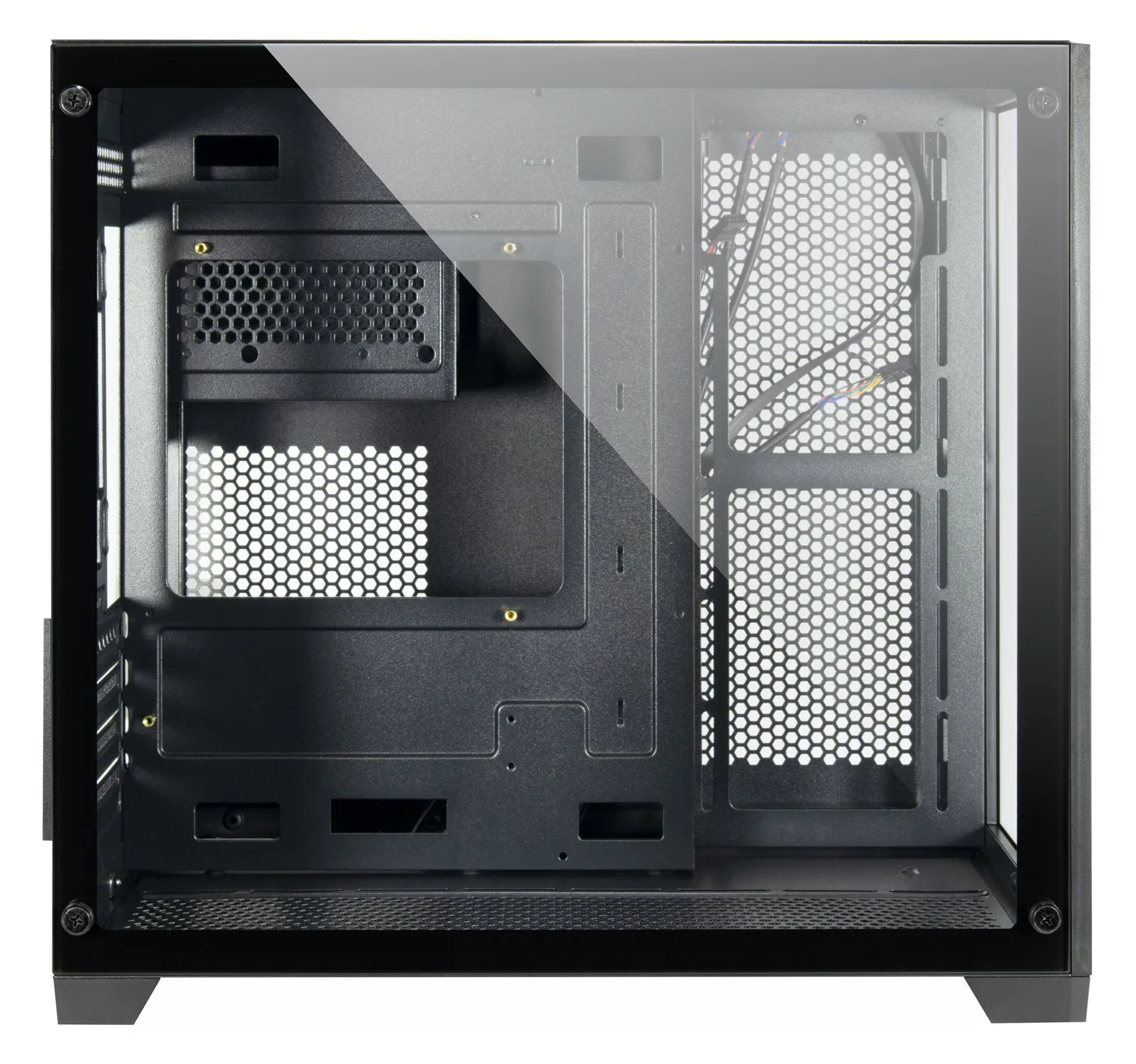 Inter-Tech h C-501 Aspect ATX Gaming Gehäuse Tempered Glass Schwarz - Gehäuse - ATX, Ansicht 3